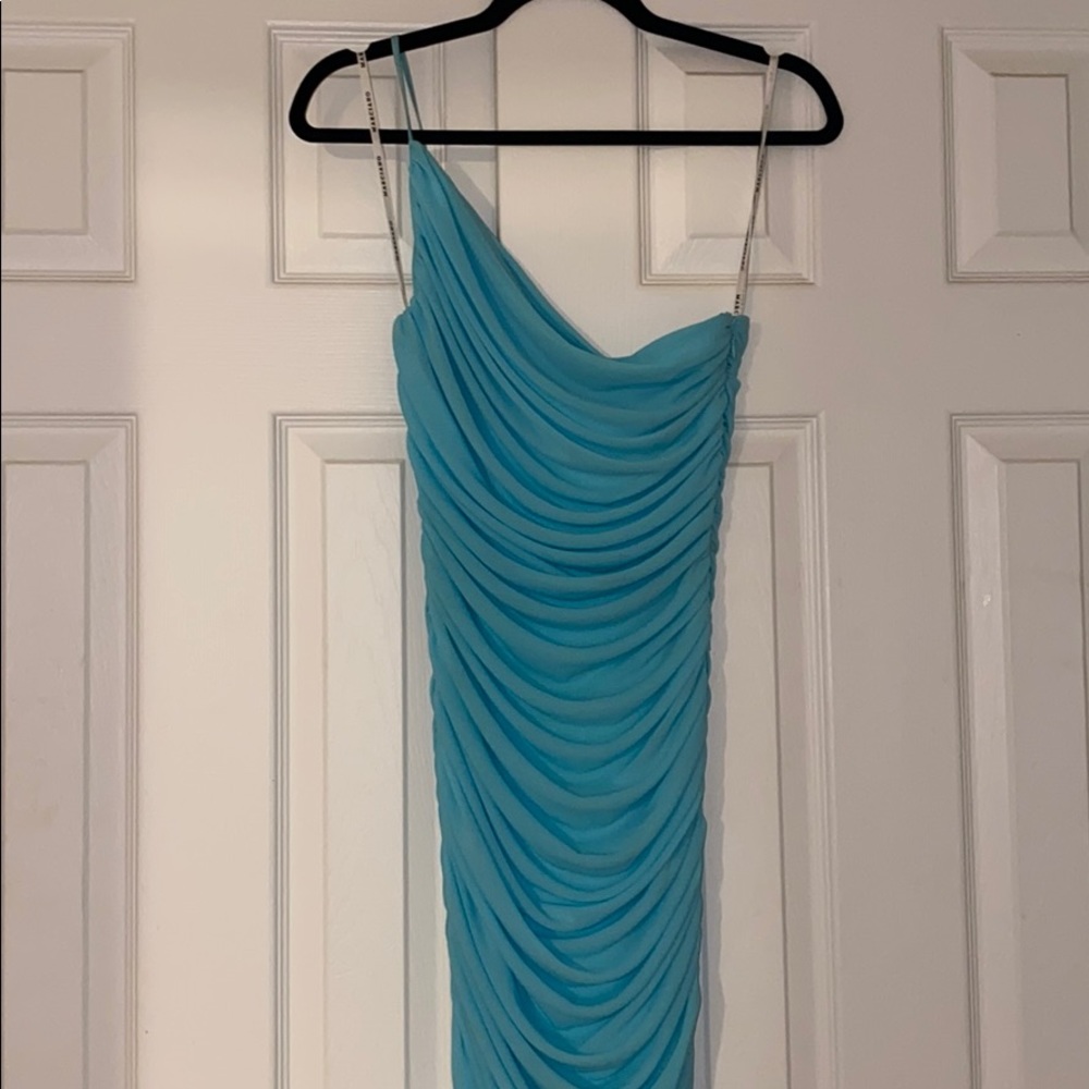 Baby blue one strapped Marciano Dress